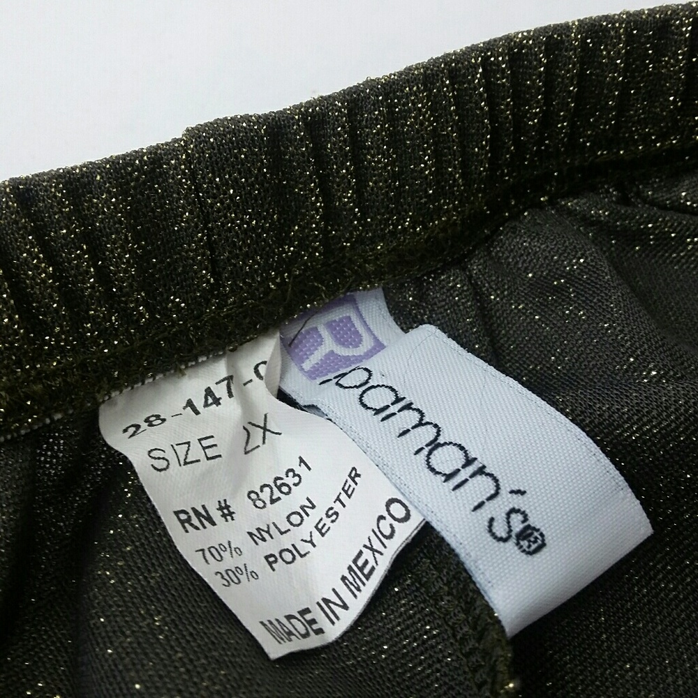 Festive Shimmering Slacks by Roamans 2XL
